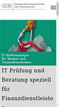 Mobile Screenshot of gdb-beratung.de